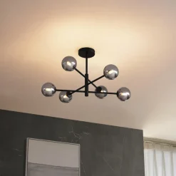 QAZQA plafondlampen ryan zwart g9 Online