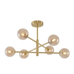 QAZQA plafondlampen ryan goudkleurig g9 Discount