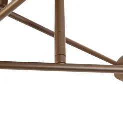 QAZQA plafondlampen sydney bruin e27 New