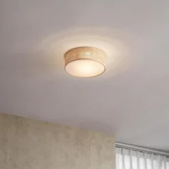 QAZQA plafondlampen trammy crème e27 Sale