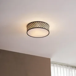 QAZQA plafondlampen tremmo crème e27 Discount