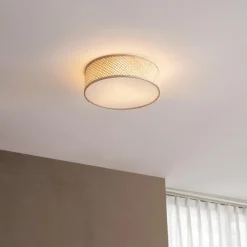 QAZQA plafondlampen tremmo crème e27 Online