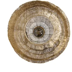 QAZQA plafondlampen vadi goudkleurig e27 Clearance