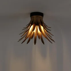 QAZQA plafondlampen wesley goudkleurig e27 Sale