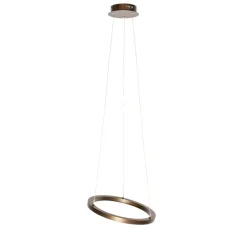 QAZQA Professional hanglampen girello bruin geïntegreerde led