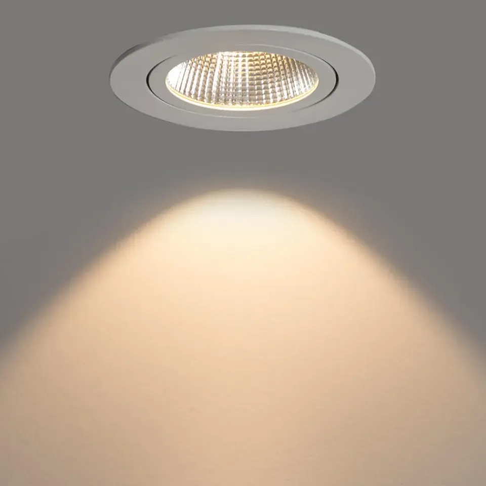 QAZQA Professional inbouwspots gaius wit geïntegreerde led