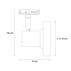 QAZQA Professional opbouwspots iconic jeany zwart gu10 Clearance