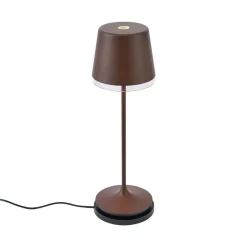 QAZQA Professional tafellampen bass bronskleurig geïntegreerde led Sale