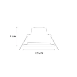 QAZQA Professional tuinspots blanca wit geïntegreerde led Hot