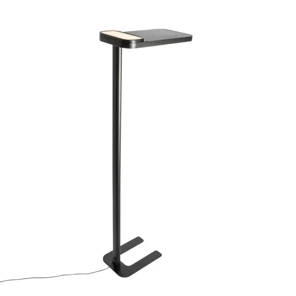 QAZQA Professional vloerlampen guzo zwart geïntegreerde led Online