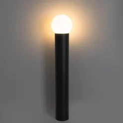 QAZQA staande buitenlampen huma zwart e27 New