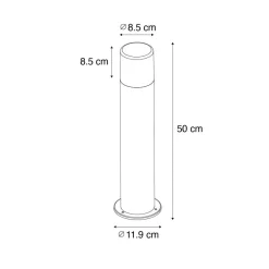 QAZQA staande buitenlampen odense wit e27 Hot