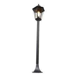 QAZQA staande buitenlampen new orleans zwart e27 Hot
