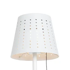 QAZQA staande buitenlampen ferre wit geïntegreerde led Outlet