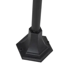 QAZQA staande buitenlampen capital zwart e27