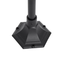 QAZQA staande buitenlampen berta zwart e27 Clearance