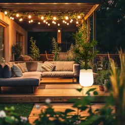 QAZQA staande buitenlampen flowerpot wit e27 New