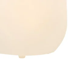 QAZQA staande buitenlampen flowerpot wit e27 New