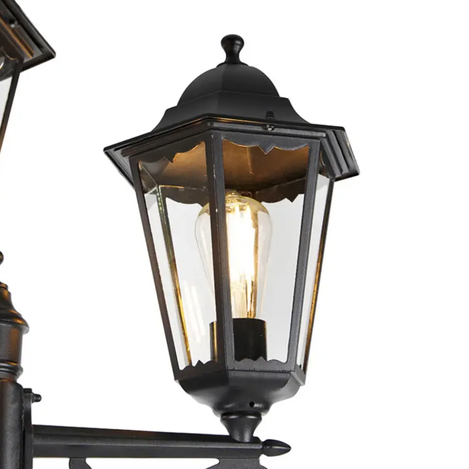 QAZQA staande buitenlampen havana zwart e27 Outlet