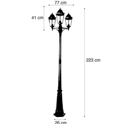 QAZQA staande buitenlampen new orleans groen e27 Best