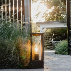 QAZQA staande buitenlampen charlois bronskleurig e27 Discount