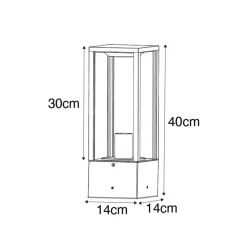 QAZQA staande buitenlampen charlois bronskleurig e27 Discount