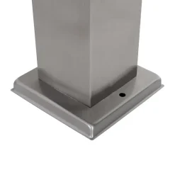 QAZQA staande buitenlampen malios zilverkleurig e27