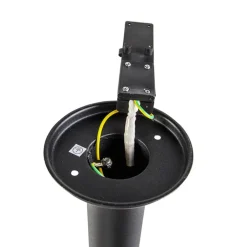 QAZQA staande buitenlampen gleam zwart e27