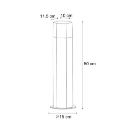 QAZQA staande buitenlampen denmark zwart e27 Online