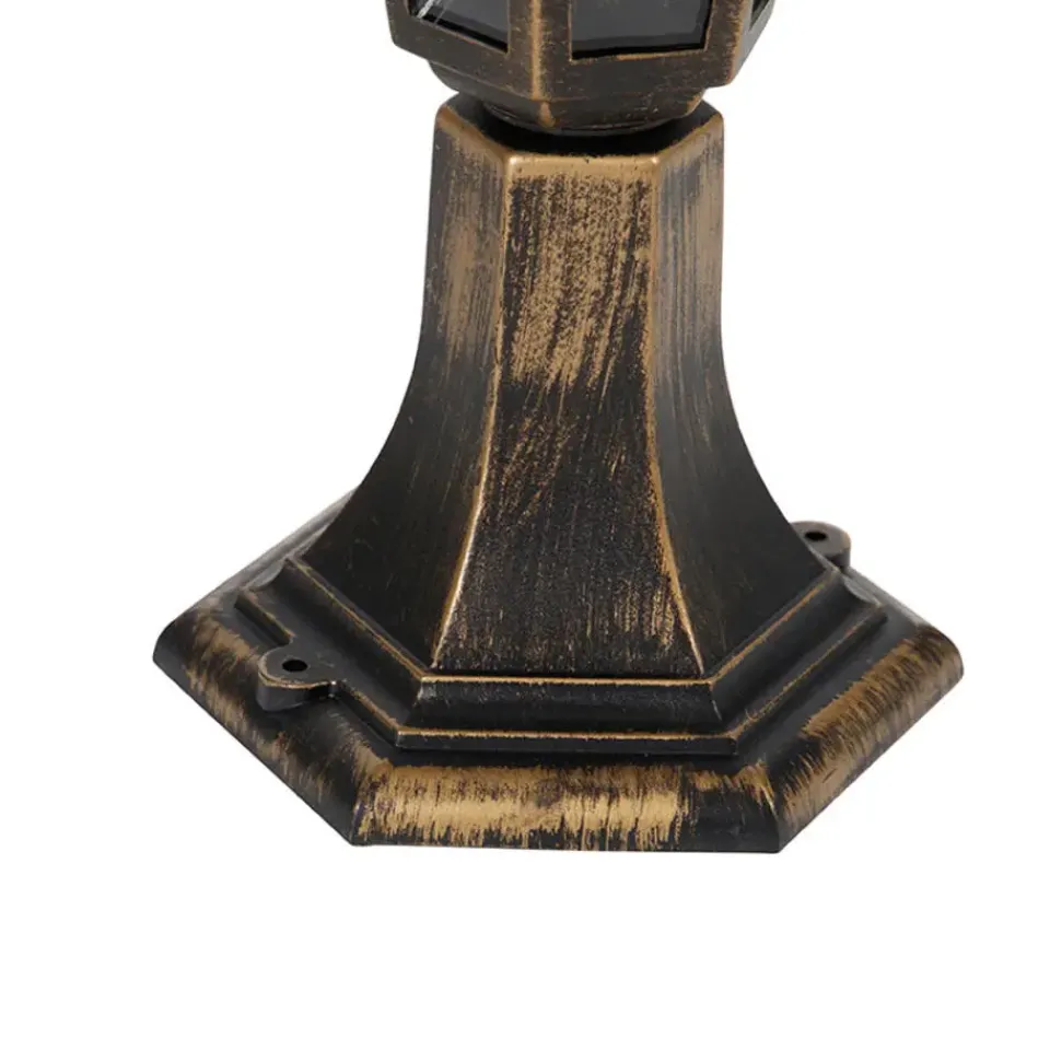 QAZQA staande buitenlampen new haven goudkleurig e27 Sale