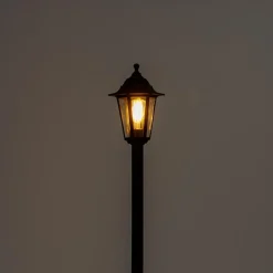 QAZQA staande buitenlampen new haven zwart e27 Hot