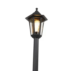QAZQA staande buitenlampen new haven zwart e27 Hot