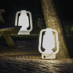 QAZQA staande buitenlampen storm wit e27