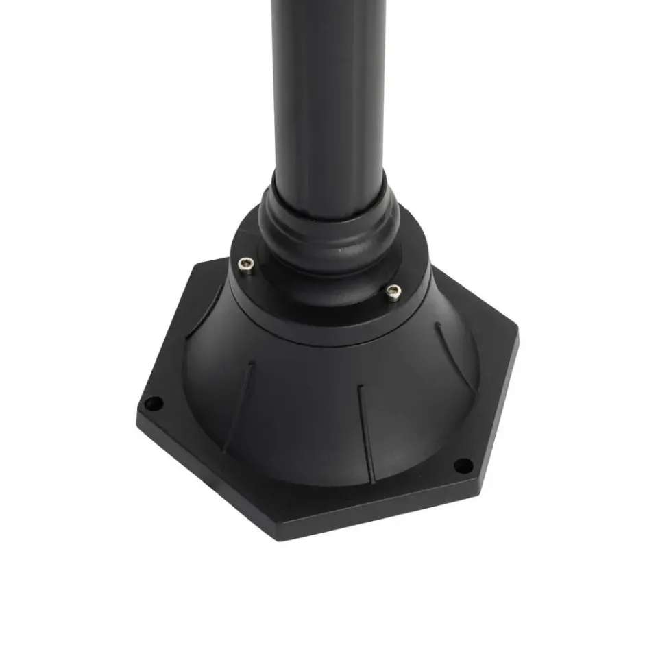 QAZQA staande buitenlampen berta zwart e27 New