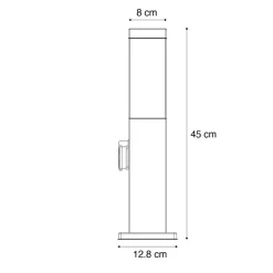 QAZQA staande buitenlampen malios bronskleurig e27 Online