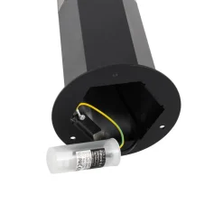 QAZQA staande buitenlampen denmark zwart e27 Discount