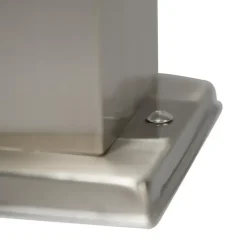 QAZQA staande buitenlampen malios zilverkleurig e27