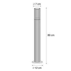 QAZQA staande buitenlampen boris zwart gu10 Sale