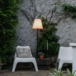 QAZQA staande buitenlampen virginia fl zwart e27 Clearance