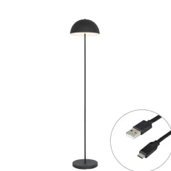 QAZQA staande buitenlampen keira zwart geïntegreerde led