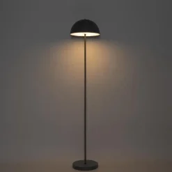 QAZQA staande buitenlampen keira zwart geïntegreerde led