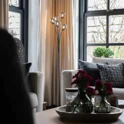 QAZQA vloerlampen athens zwart g9 Discount