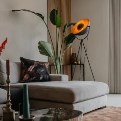 QAZQA vloerlampen magnax zwart e27 Clearance