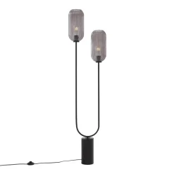 QAZQA vloerlampen rid zwart e27 Hot