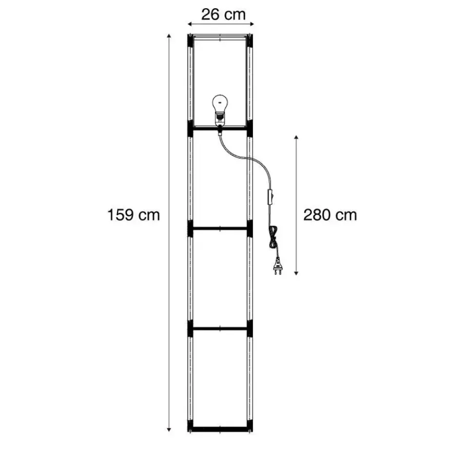 QAZQA vloerlampen stojan zwart e27 Online