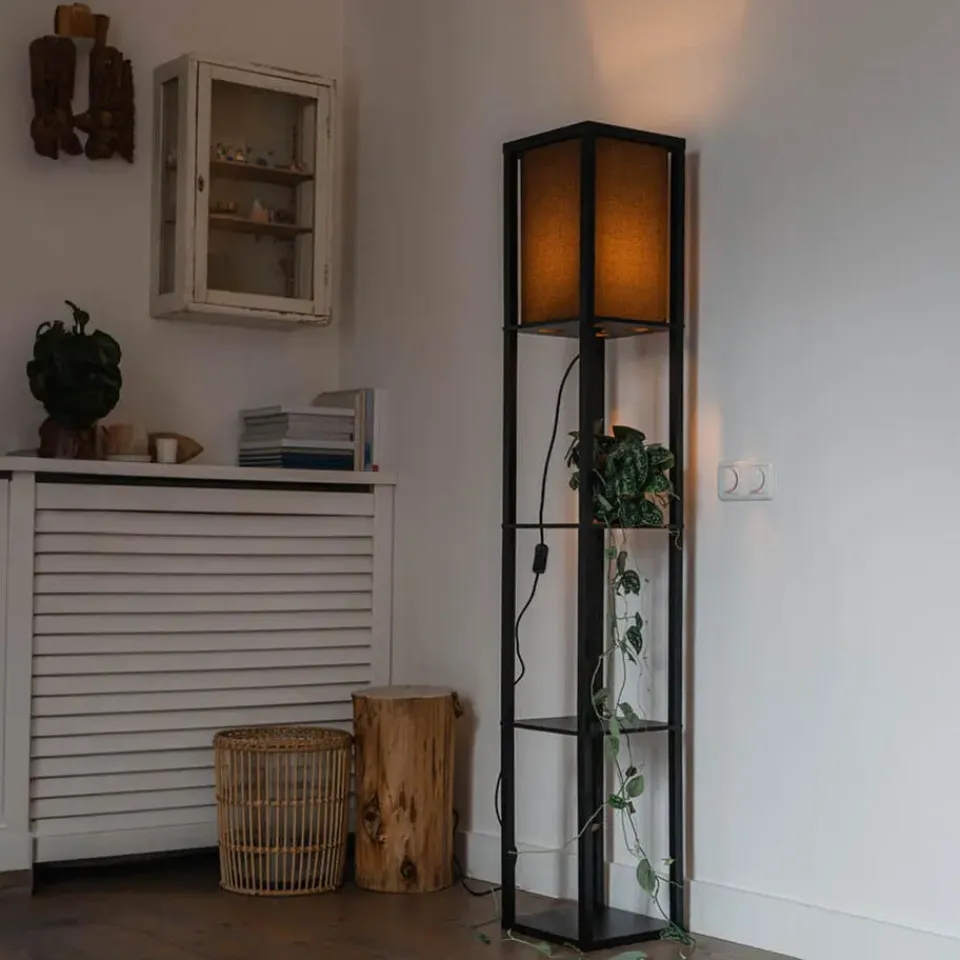 QAZQA vloerlampen stojan zwart e27 Online