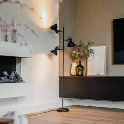 QAZQA vloerlampen tommy zwart e14 Hot