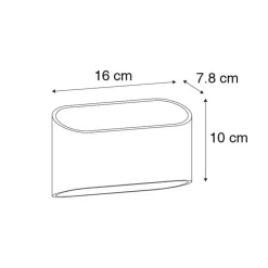 QAZQA wandlampen alone zwart g9 Clearance