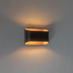 QAZQA wandlampen alone zwart g9 Clearance