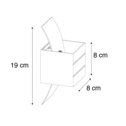 QAZQA wandlampen amy zilverkleurig g9 New